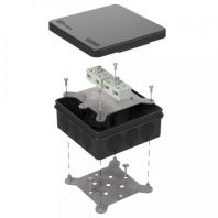 Коробка огнестойкая разветвительная для о/п двухкомпонентная 60-0303-FR6.0-4-4-Р Е15-Е60 RAL9005 100х100х40 (16 шт/кор)