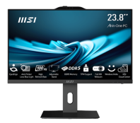 MSI Pro AP242P 14M AiO 23,8" FHD(1920x1080)IPS AG Non-touch, Core i7-14700 (2.1GHz), 16Gb DDR5 (2x8Gb), 512GB SSD, Intel UHD,WiFi,BT,camera,WirelessKB&mouse Eng/Rus,noOS,1y w-ty,Black