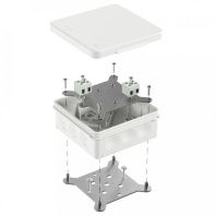 Коробка огнестойкая для о/п двухкомпонентная 60-0303-FR2.5-4 Е15-Е120 RAL9003 100х100х40 (16 шт/кор)