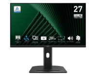 MSI PRO MP275QPDG 27" 16:9 WQHD(2560x1440) IPS Flat, WebCam FHD, 1ms(MPRT), 1300:1,100M:1,250nit,178/178,2xHDMI,DP,USB-C,USB-B, 4xUSB-A,Speaker,Tilt,Swivel,Height,Pivot 100HZ,Black,1y war-ty