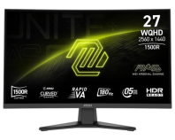 MSI MAG 275CQF E18 27" 16:9 WQHD(2560x1440) Rapid VA Curve 1500R, 0,5ms(GTG), 5000:1,100M:1,250nits,178/178, 2xHDMI 2.0b, 1xDP 1.4a, Tilt,VESA,180HZ,Black,1y war-ty