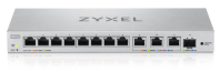 Мультигигабитный Smart L2 коммутатор Zyxel XGS1250-12, 8xGE, 3x1/2,5/5/10G, 1xSFP+, кнопка LED ECO Mode, настольный