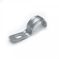 Скоба металлическая однолапковая усиленная противопожарная СМОУ d25-26 мм (100шт/800шт уп/кор)