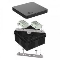 Коробка огнестойкая разветвительная для о/п двухкомпонентная 60-0210-FR6.0-4-4-Р Е15-Е60 RAL9005 80х80х40 (44 шт/кор)