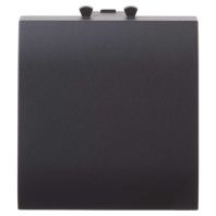 Вывод кабеля модульный, Avanti, черный матовый, 2 модуля