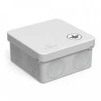 Коробка уравнивания потенциалов (КУП) 60-0210-У для прямого монтажа двухкомпонентная безгалогенная (HF) 80х80х40 (132шт/кор)