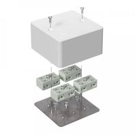 Коробка огнестойкая разветвительная для кабель-канала 40-0460-FR6.0-4-8-Р Е15-Е60 RAL9003 85х85х45 (44 шт/кор)