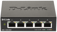 D-Link Настраиваемый L2 коммутатор, 5х1000Base-T