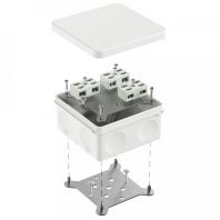 Коробка огнестойкая разветвительная для о/п двухкомпонентная 60-0300-FR6.0-4-6-Р Е15-Е60 RAL9003 100х100х50 (14 шт/уп)