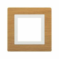 Рамка из натурального дерева 1 пост (2 мод.), Avanti, беленый дуб