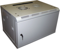 Шкаф настенный серии Pro, 3-секционный, 12U 600x600, стеклянная дверь