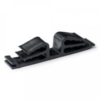 Держатель круглого кабеля двусторонний на 12 мест черный (25шт/уп)