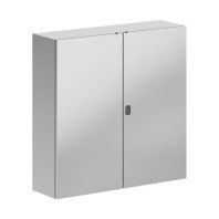 Корпус навесной STH с М/П двухдверный из нержавеющей cтали AISI304 ВxШxГ 1000x1000x300 мм, с фланцем, IP55