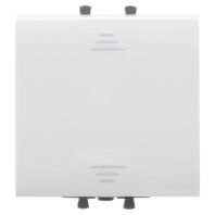 Переключатель одноклавишный модульный, Avanti, белое облако, 2 модуля