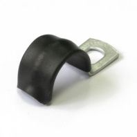 Скоба металлическая однолапковая с полимерным покрытием СМО-П d12-13 мм (100шт/1000шт уп/кор)