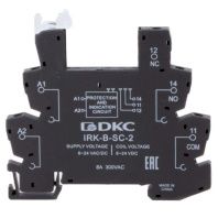 Колодка ультратонкая для реле серии RIS, вх. напр. 6-24V DC, винт. клеммы