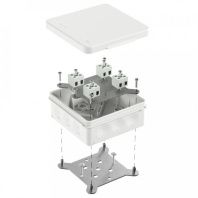 Коробка огнестойкая для о/п двухкомпонентная 60-0303-FR2.5-8 Е15-Е120 RAL9003 100х100х40 (16 шт/кор)