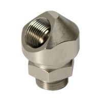 Поворотный адаптер 45° M50x1,5, IP68/IP67, никелированная латунь