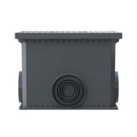 Смотровой переходной колодец с крышкой для двустенных труб, 335х240х255мм