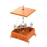 Коробка металлическая огнестойкая 70-0380-FR6.0-8 E15-E120 RAL2004 150x150x60 (6 шт/кор)