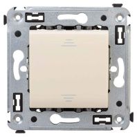 Выключатель одноклавишный в стену, Avanti, ванильная дымка