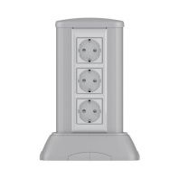 Миниколонна алюминиевая, 0.25м, цвет темно-серебристый металлик