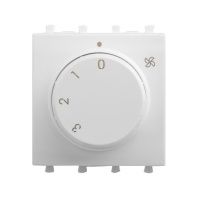 Механизм управления вентиляторами модульный, Avanti, белое облако, 2 модуля