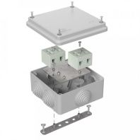 Коробка огнестойкая для о/п 40-0300-FR10.0-4 Е15-Е120 RAL7035 100х100х50 (14 шт/кор)