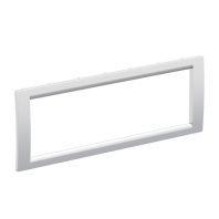 Рамка универсальная на 6 модулей, цвет серый металлик