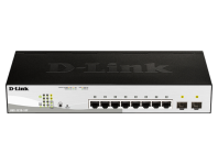 Настраиваемый L2 PoE-коммутатор, 8x1000Base-T PoE, 2х1000Base-X SFP, PoE-бюджет 65 Вт, упрощенный интерфейс CLI