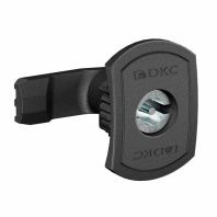 Поворотный замок с личинкой под двойную бородку 3 мм для навесныхкорпусов, полиамид, черный