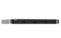QNAP SMB 1U/4bay QC 1,7GhzCPU/2Gb(upto16Gb)/upto 16HDD with TL-R1200S-RP/SATA(3,5" 2,5")/ 4xUSB3.2/1xEXP.slot/2x2,5GbE 2x10GbE(SFP+)/iSCSI/1xPS/no rail(RAIL-B02)/3YW TS-432PXU-2G-EU-RU