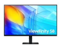 Samsung 32" ViewFinity S8 S80D S32D800EAI (VA 21:9 3840x2160x60Hz 5ms 350cd 3000:1 178/178 1,07 bill; DP; HDMI; USB3.0x3 RJ45 HAS Tilt Swiv VESA Black