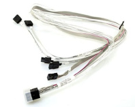 Supermicro CBL-SAST-0556 internal mini SAS HD to 4 SATA, 90/90/75/75cm w/75cm SB, S. 30AWG