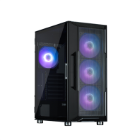 ZALMAN I3 NEO ARGB BLACK, ATX, BLACK, FRONT MESH, WINDOW, 2x3.5", 3x2.5", 1xUSB2.0, 2xUSB3.0, FRONT 3x120mm ARGB, REAR 1x120mm ARGB