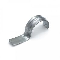 Скоба металлическая однолапковая СМО d31-32 мм для монтажного пистолета (без отверстий) (50 шт/уп)