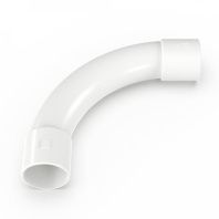 Соединитель угловой белый d32 мм (5шт/125шт уп/кор)