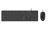Philips Проводной Комплект  SPT6264, USB 2.0 104 клав/3 кнопки, 800-2400dpi, русская заводская раскладка, чёрный