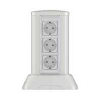 Миниколонна алюминиевая 0,25 м, цвет светло-серебристый металлик