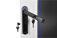 Шкаф телекоммуникационный напольный 33U (600 × 1000) дверь стекло, цвет чёрный