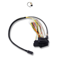 Cable, SFF-8643 - 4*SFF-8482, 1M (analog LSI00412 / L5-00222-00 / 2280100-R / ACD-SFF8643-SAS8482SB-10M / MD-6705049)