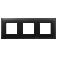 Рамка 3 поста (6 мод.), Avanti, черный матовый