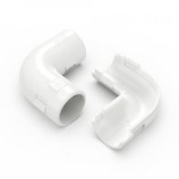 Соединитель угловой разборный белый d16 мм (100шт/1000шт уп/кор)