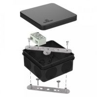 Коробка огнестойкая разветвительная для о/п двухкомпонентная 60-0210-FR6.0-4-2-Р Е15-Е60 RAL9005 80х80х40 (44 шт/кор)