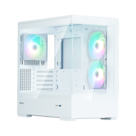 ZALMAN P30 V2, MATX, WHITE, WINDOW, 2x3.5", 3x2.5", 1xUSB TYPE-C, 1xUSB3.0, SIDE 2x120mm ARGB, REAR 1x120mm ARGB, VGA support