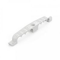 Держатель труб для прямого монтажа двусторонний на 8 мест в гофроящике серый d16 (150шт/кор)