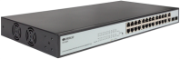 ORIGO Настраиваемый L2 PoE-коммутатор, 24x100Base-TX PoE, 2xCombo 1000Base-T/SFP, PoE-бюджет 280 Вт, комплект для установки в 19" стойку
