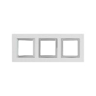 Рамка из алюминия 3 поста (6 мод.), Avanti, серая