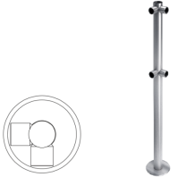 Стойка ограждения L-образная