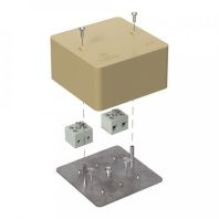 Коробка огнестойкая для кабель-канала 40-0460-FR6.0-4 Е15-Е120 RAL1001 85х85х45 (44 шт/кор)